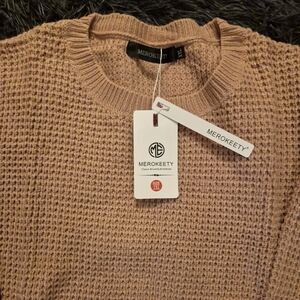 XXL Pink Light Weight Sweater